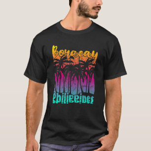 T-shirt Coucher de soleil vintage aux Philippines Boracay