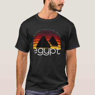 T-shirt Coucher de soleil vintage Egypte T Chemise Tee égy