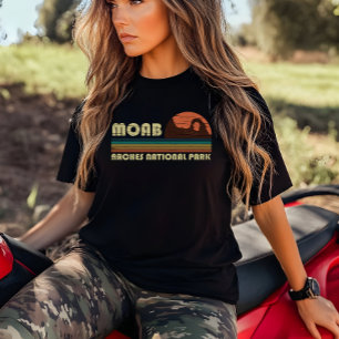 T-shirt Coucher de soleil vintage Moab Utah - Parc nationa