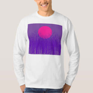 T-shirt Coucher de soleil violet