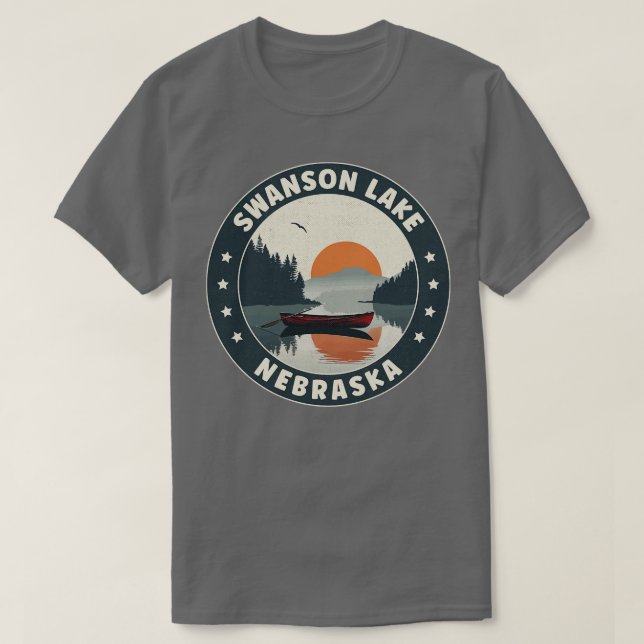 T-shirt Coucher du Nebraska du lac Swanson (Design devant)