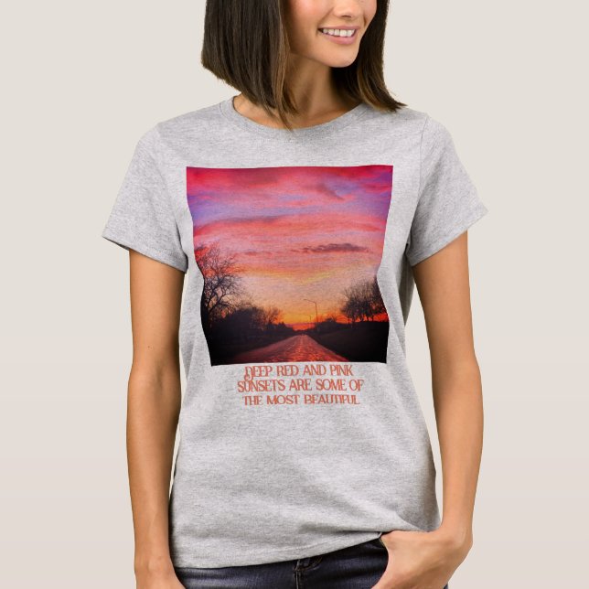 T-shirt Coucher du soleil (Devant)