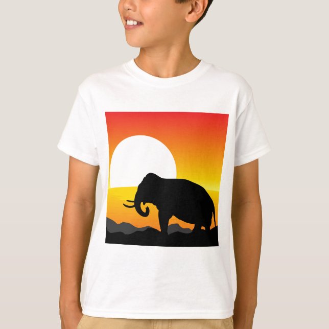 T-shirt Coucher du soleil africain (Devant)