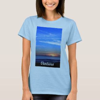 T-shirt Coucher du soleil au-dessus d'île de Santa Cruz