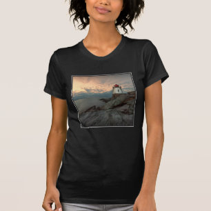 T-shirt Coucher du soleil au phare de colline de château