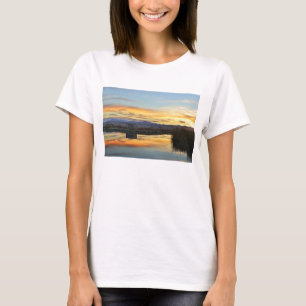 T-shirt Coucher du soleil de Laguna Nimez, EL Calafate,