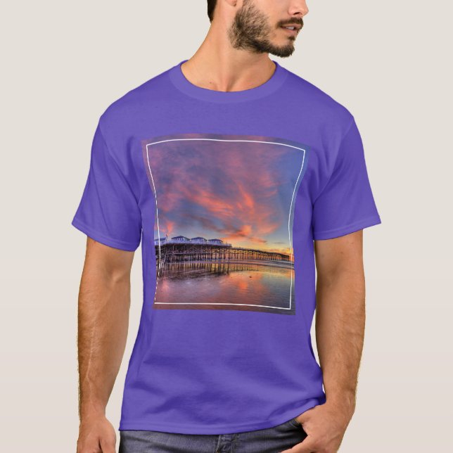 T-shirt Coucher du soleil en cristal de pilier (Devant)