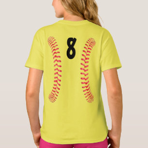 T-shirt Couches de softball rapide avec Joueur Jersey Numé