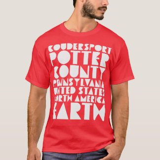 T-shirt Coudersport PA Cherry Springs Potter Comté Pennsy