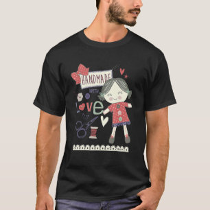 T-shirt Coudre Fille Coudre Eau Seamstress Aimer Sag Poupé