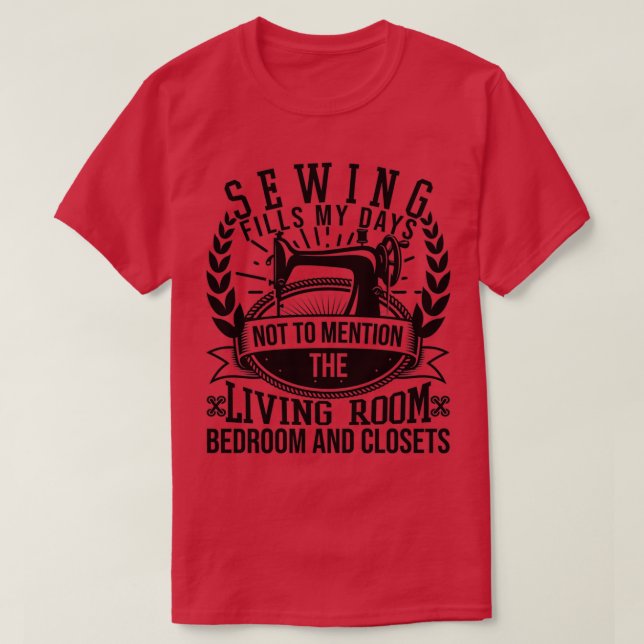 T-shirt Coudre remplit mes joursTShirt (Design devant)