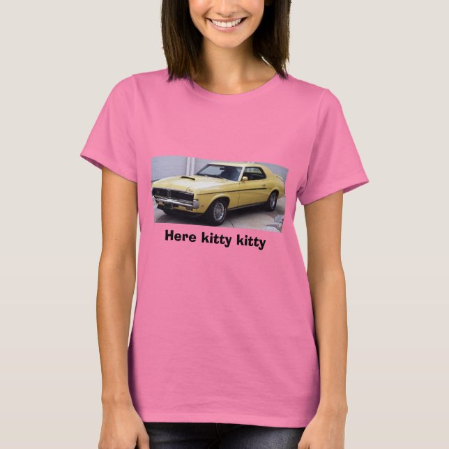 T-shirt cougar, ici kitty kitty (Devant)