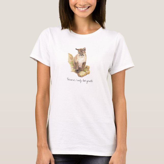 T-shirt Cougar Kitten, Cub Dames Débardeur (Devant)