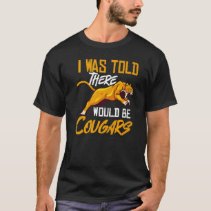 T-shirt Cougar Mountain Lion Animal Chat Tête Cuisine Wild
