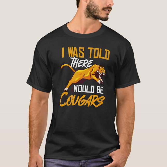 T-shirt Cougar Mountain Lion Animal Chat Tête Cuisine Wild (Devant)