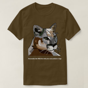T-shirt Cougar ou Mountain Lion ou Puma
