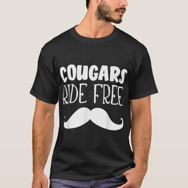 T-shirt Cougars Circuler Moustache Libre Circuler Cougar B (Devant)