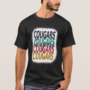 T-shirt Cougars Enseignant École Sport Ventilateur Équipe 
