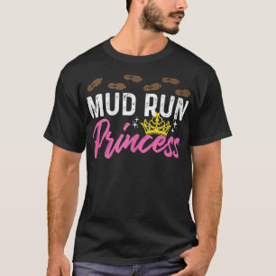 T-shirt Coulée De Boue Pour Un Sentier De Boue Qui Coule D