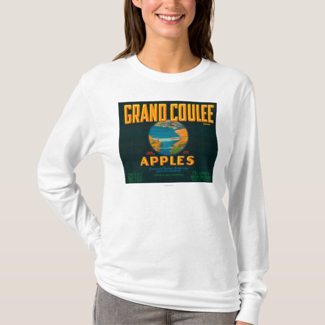 T-shirt Coulee grand Apple marquent - Coulee, WA (Devant)
