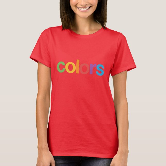 T-shirt couleur (Devant)
