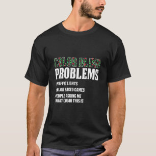 T-shirt Couleur Aveugle pour les personnes aveugles Rouge 