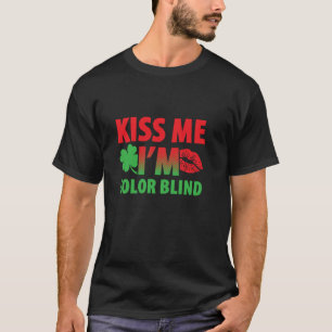 T-shirt Couleur Aveugle pour les personnes aveugles Rouge 