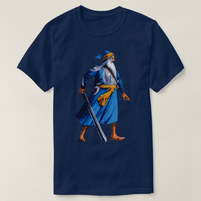 T-shirt Couleur Baba Deep Singh (Design devant)