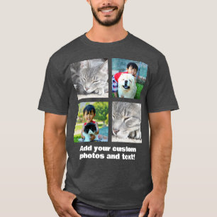 T-shirt Couleur complète 4 Photo Mosaïque Collage d'images
