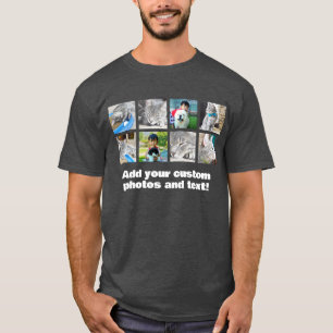 T-shirt Couleur complète 8 Photo Mosaïque Collage d'images