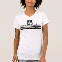 T-shirt couleur de la nouvelle école de Blacksburg