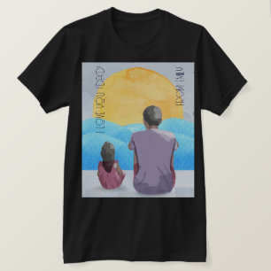 T-shirt Couleur de l'eau Vue mer pour papa