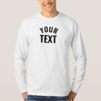 Couleur de texte moderne personnalisée Mens Longue
