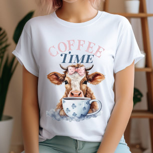 T-shirt Couleur d'eau de vache au café de la campagne