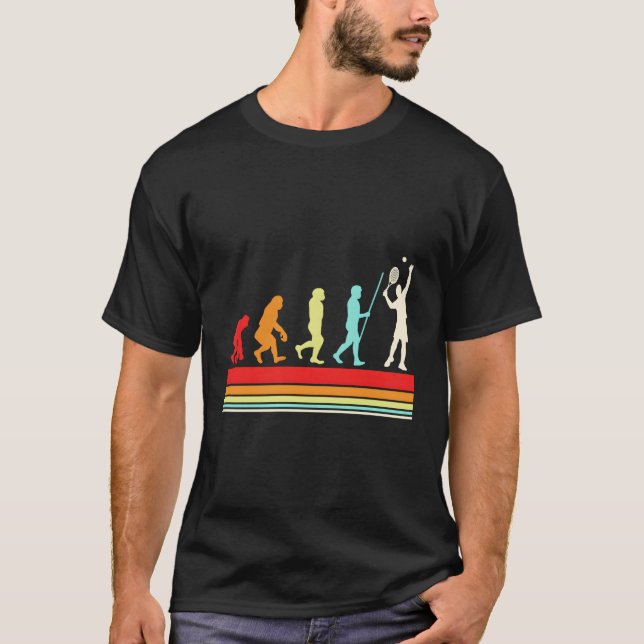 T-shirt Couleur d'évolution du joueur de tennis S (Devant)