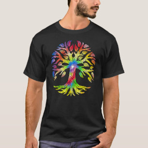 T-shirt Couleur du symbole de l'arbre de vie