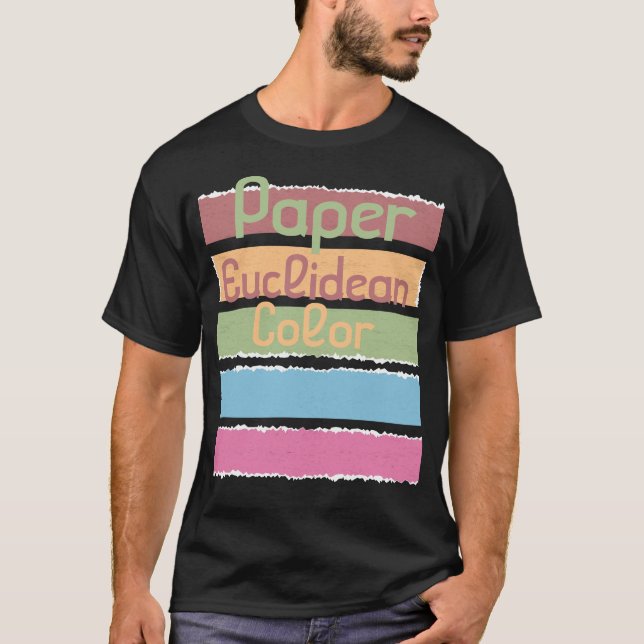 T-shirt Couleur euclidienne papier (Devant)