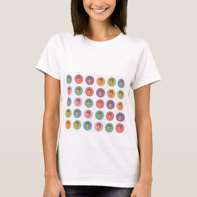 T-shirt couleur Jane Austen (Devant)