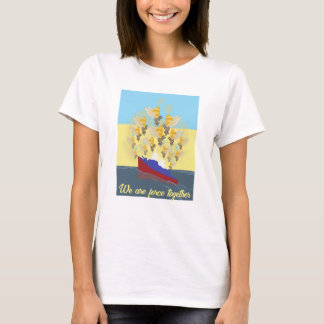 T-shirt couleur "jaune bleu" ukrainien