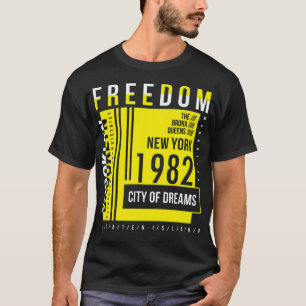 T-shirt Couleur jaune libre