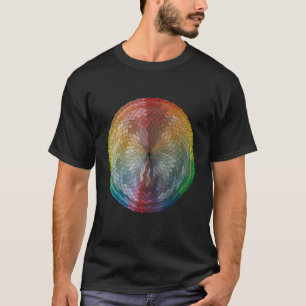 T-shirt Couleur main main tiré numérique arc-en-ciel