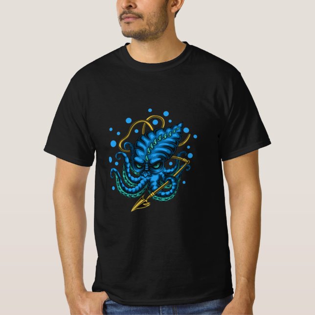 T-shirt Couleur Monster Kraken (Devant)