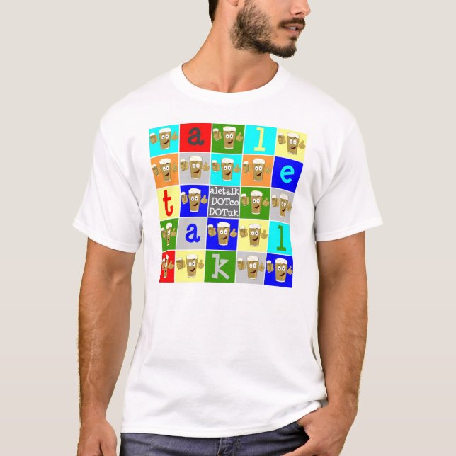 T-shirt couleur multi t d'URL d'aletalk (Devant)