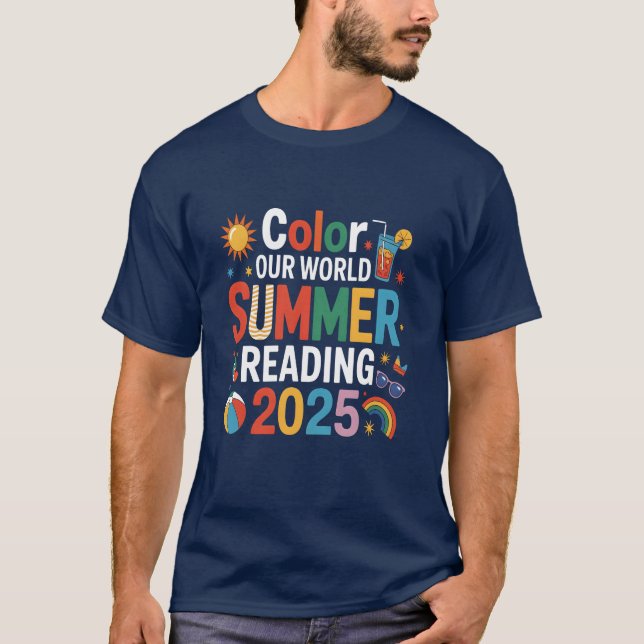 T-shirt Couleur Notre Monde Été 2025 Lire Créativité (Devant)