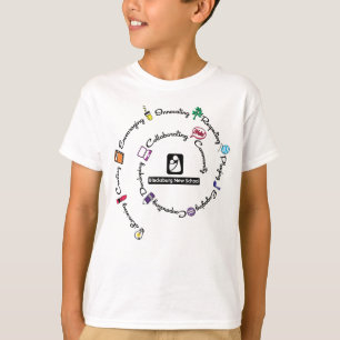 T-shirt couleur nouvelle école de Blacksburg - Jeu