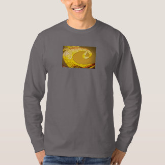 T-Shirt couleur or queue de dragon