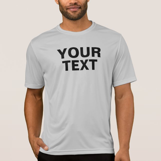 T-shirt Couleur Personnalisée Et Gros Texte De Police Mode (Devant)