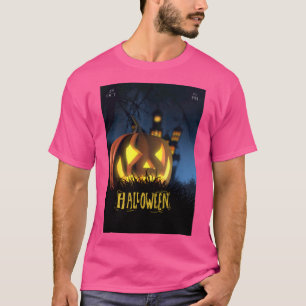 T-shirt couleur rose wow Halloween