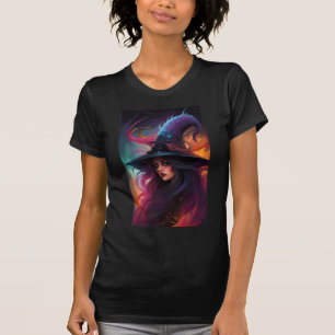 T-shirt couleur Sorcière rétro