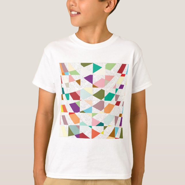 T-shirt Couleurs Abstraites Damask (Devant)